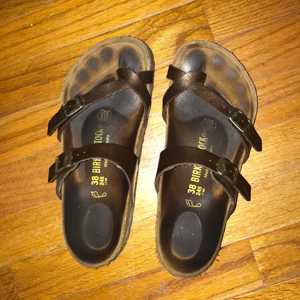 Birkenstock in metallic brown (TRADE)